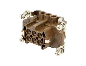 Złącze: HDC żeńskie 180 C 16A 500V 6+PE rozmiar 44.27 CNEF 06 RY