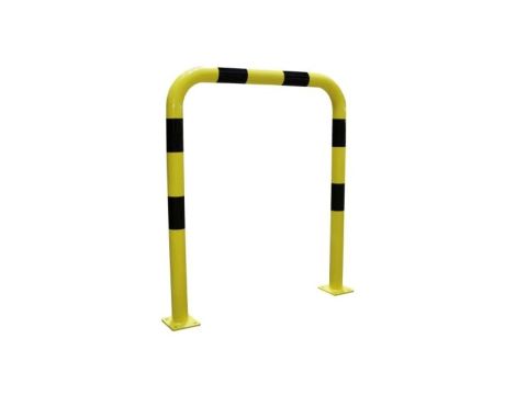 Bariera ochronna bezpieczeństwa Ø 76mm 1,2x1m czarny, żółty