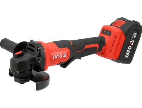SZLIFIERKA KĄTOWA 18V (BL MOTOR; 2X4AH) - YATO