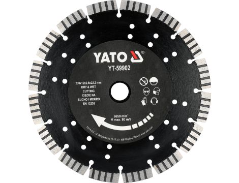 TARCZA DO ŻELBETU 230MM - YATO