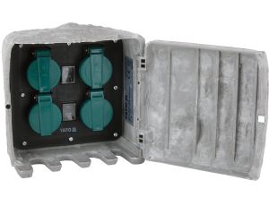 GNIAZDO OGRODOWE KAMIEŃ WBIJANE IP44 4X230V - YATO