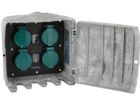 GNIAZDO OGRODOWE KAMIEŃ WBIJANE IP44 4X230V - YATO
