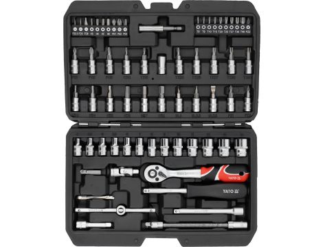 ZESTAW NARZĘDZIOWY 1/4" 68 PCS - YATO