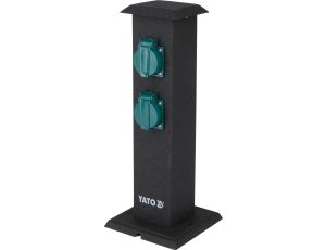 GNIAZDO OGRODOWE SŁUPEK STALOWY IP44 4X230V - YATO