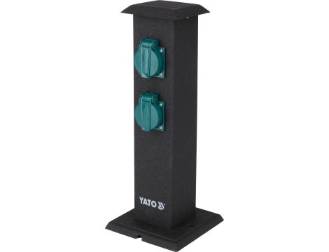 GNIAZDO OGRODOWE SŁUPEK STALOWY IP44 4X230V - YATO