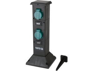 GNIAZDO OGRODOWE SŁUPEK PP IP44 4X230V - YATO