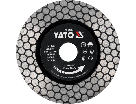 TARCZA DO GRESU I GRANITU 125MM - YATO