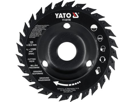 TARCZA TARNIK Z PIŁĄ 125MM - YATO