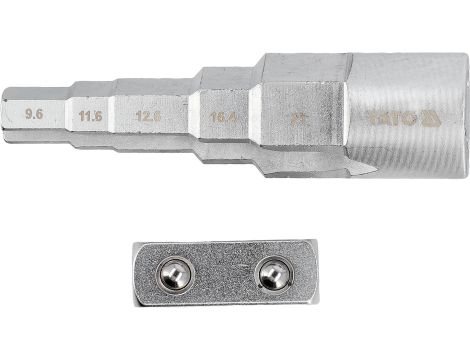 KLUCZ STOPNIOWY Z ADAPTEREM 1/2" - YATO