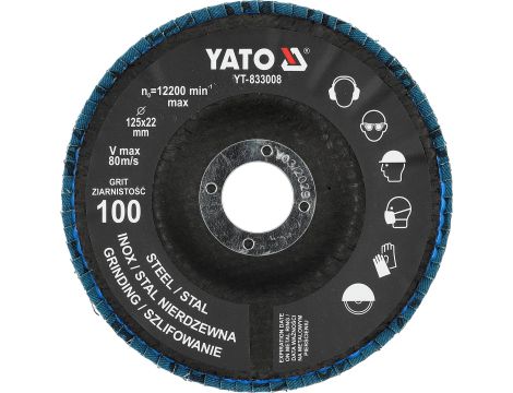 TARCZA LIST. NIEB. P100 125MM - YATO
