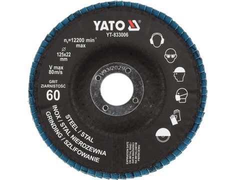 TARCZA LIST. NIEB. P60 125MM - YATO