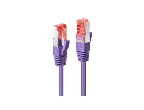 Kabel sieciowy kat. 6 S/FTP 0,5 m, fioletowy