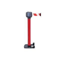Słupek taśmy długość taśmy 10m wysokość bariery 990mm czerowny, biały