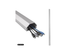 Aluminiowa listwa maskująca do kabli Maclean, 33x18x750mm, srebrna, MCTV-897 S