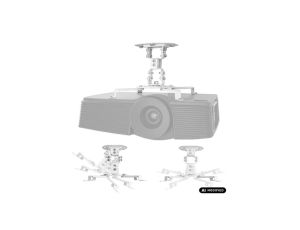 Uchwyt / wieszak sufitowy do projektora Maclean, 54~320mm, do 13,5 kg, rotacja 360 stopni MC-200 W