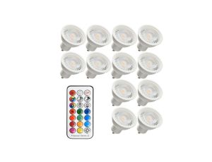 Żarówka LED GU10 230V 3,7W RGBNW + pilot /komplet 12szt./