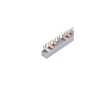 Szyna łączeniowa widełkowa MCB, 4-polowa, przekrój 10 mm, typ T, długość 56 modułów MEF45610N00