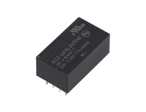 Przetwornica DC/DC, Uwej: 4,5...36VDC, Uwyj: 2...35VDC, 0,35A, PCB, RCD-24-0.35/VREF