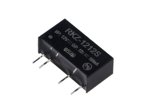 Przetwornica DC/DC, 2W, Uwej: 10,8...13,2VDC, Uwyj: 12VDC, 0,168A, THT, RKZ-1212S