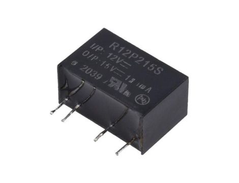 Przetwornica DC/DC, 2W, Uwej: 10,8...13,2VDC, Uwyj: 15VDC, 0,133A, THT, R12P215S