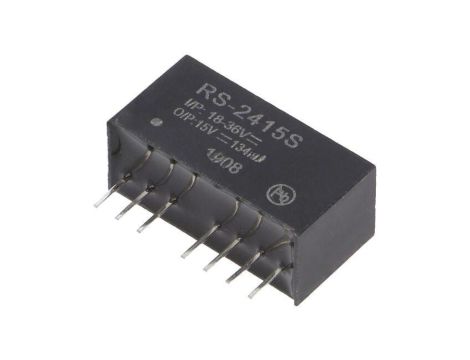 Przetwornica DC/DC, 2W, Uwej: 18...36VDC, Uwyj: 15VDC, 134mA, THT, RS-2415S