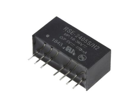 Przetwornica DC/DC, 2W, Uwej: 18...36VDC, Uwyj: 5VDC, 0,4A, THT, RSE-2405S/H2