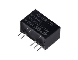 Przetwornica DC/DC, 2W, Uwej: 21,6...26,4VDC, Uwyj: 12VDC, Uwyj 2: -12VDC, 83mA, THT, R24P212D