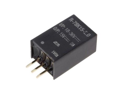 Przetwornica DC/DC, Uwej: 18...36VDC, Uwyj: 15VDC, 2A, THT, R-78K15-2.0