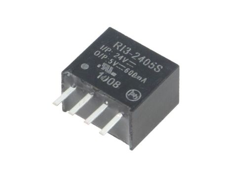 Przetwornica DC/DC, 3W, Uwej: 21,6...26,4VDC, Uwyj: 5VDC, 0,6A, THT, RI3-2405S