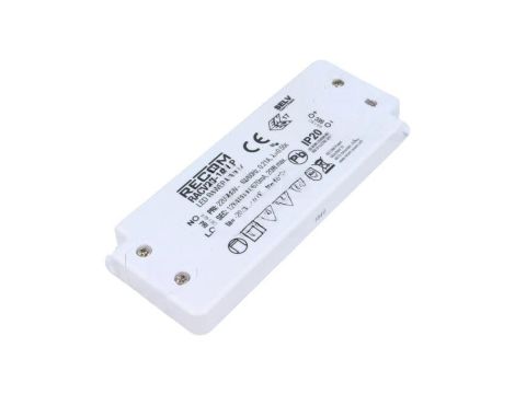 Zasilacz impulsowy, LED, 12VDC, 1,67A, IP20, listwa zaciskowa, RACV20-12-LP