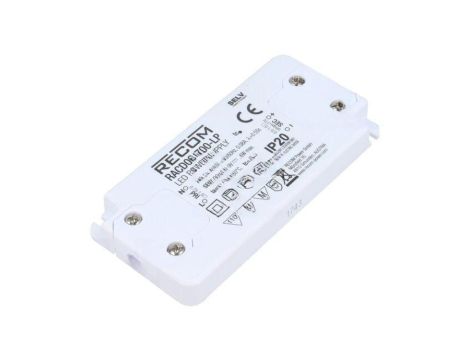Zasilacz impulsowy, LED, 2...9VDC, 0,7A, IP20, listwa zaciskowa, RACD06-700-LP