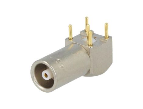 Złącze gniazdo koncentryczne żeńskie, kątowe 90, PIN: 1, na PCB, THT, EPK.00.250.NTN