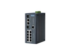 8FE + 2G Combo zarządzalny Switch PoE+ z szerokim zakresem temperatury pracy EKI-7710E-2CPI-BE