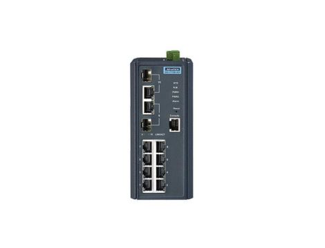 8FE + 2G Combo zarządzalny Switch z szerokim zakresem temperatury pracy EKI-7710E-2CI-BE