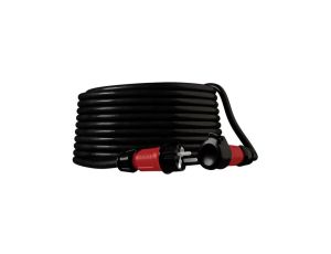 Przedłużacz elektryczny Kabel zasilający budowlany gumowy OnPD 3x2,5mm2 (wtyk / gniazdo z klapką) Bals 16A IP44 czarny /15m/