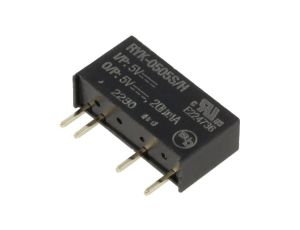 Przetwornica DC/DC, 1W, Uwyj: 5V DC, Iwyj: 0,2A, THT, RYK-0505S/H