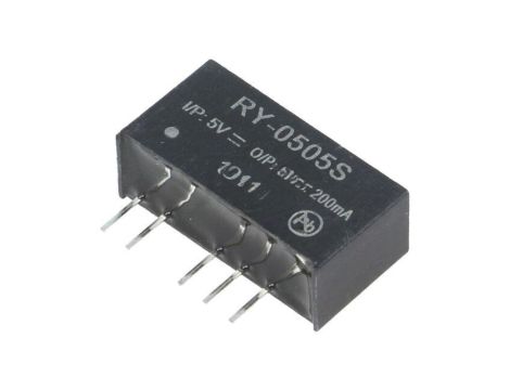 Przetwornica DC/DC, 1W, Uwyj: 5V DC, Iwyj: 0,2A, THT, RY-0505S