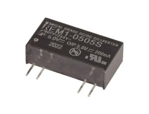 Przetwornica DC/DC, 1W, Uwyj: 5V DC, Iwyj: 0,2A, THT, REM1-0505S