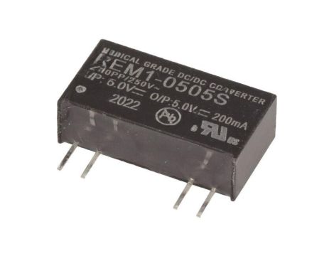 Przetwornica DC/DC, 1W, Uwyj: 5V DC, Iwyj: 0,2A, THT, REM1-0505S