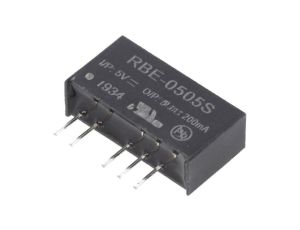 Przetwornica DC/DC, 1W, Uwyj: 5V DC, Iwyj: 0,2A, THT, RBE-0505S
