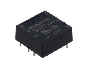 Przetwornica DC/DC, 20W, Uwyj: 15V DC, Uwyj 2: -15V DC, Iwyj: 0,667A, Iwyj 2: 667mA, THT, REC20K-2415DZ