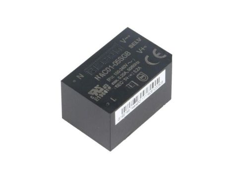 Przetwornica AC/DC, 1W, Uwyj: 5V DC, Iwyj: 0,2A, PCB, RAC01-05SGB