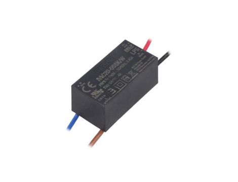 Przetwornica AC/DC, 20W, Uwyj: 5V DC, Iwyj: 4A, przewody, RAC20-05SK/W