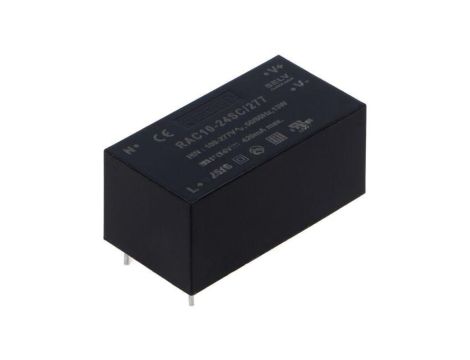 Przetwornica AC/DC, 10W, Uwyj: 24V DC, Iwyj: 0,42A, PCB, RAC10-24SC/277
