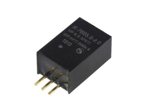 Przetwornica DC/DC, 10W, Uwyj: 5V DC, Iwyj: 2A, PCB, R-78B5.0-2.0