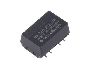 Przetwornica DC/DC, 0,25W, Uwyj: 3,3V DC, Uwyj 2: -3,3V DC, Iwyj: 38mA, Iwyj 2: 38mA, SMT, R0.25D-053.3/H