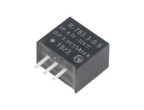 Przetwornica DC/DC, 1,65W, Uwyj: 3,3V DC, Iwyj: 0,5A, PCB, R-783.3-0.5