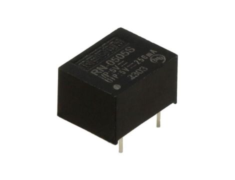 Przetwornica DC/DC, 1,25W, Uwyj: 5V DC, Iwyj: 0,25A, THT, RN-0505S