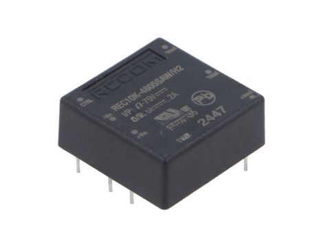 Przetwornica DC/DC, 10W, Uwyj: 5V DC, Iwyj: 2A, THT, REC10K-4805SAW/H2