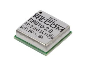 Przetwornica DC/DC, 10W, Uwyj: 1...5,5V DC, Iwyj: 2...4A, PCB, RBB10-2.0-CT